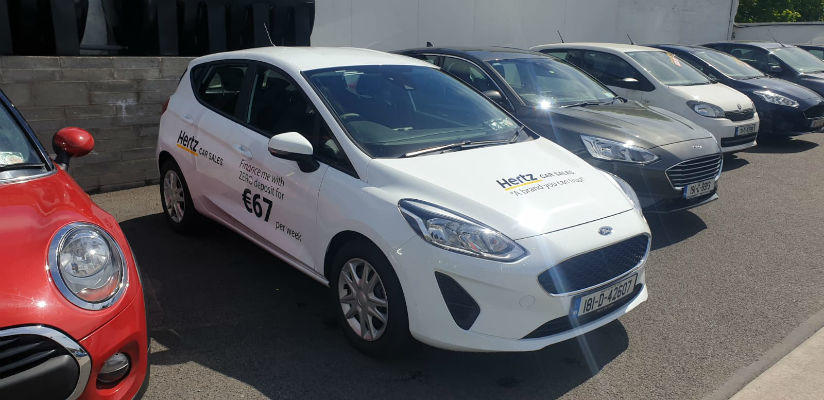 Car Graphics for a Hertz garage in Dublin